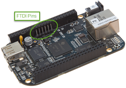 FTDI pins for the FTDI connector